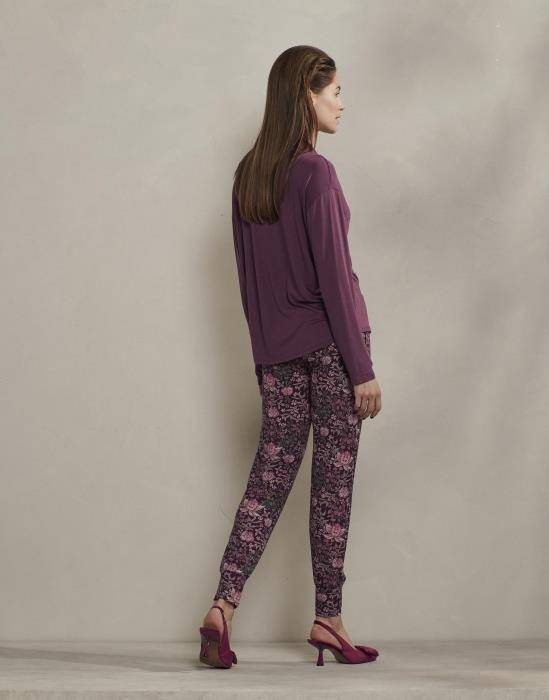 ESSENZA lange Hose Jules Ophelia Plum wine in S