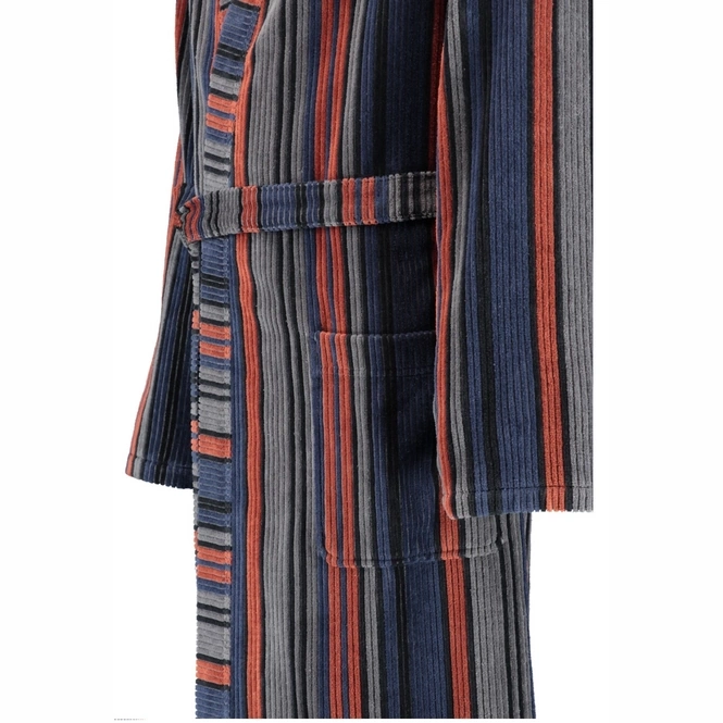 Cawö Herren Bademantel Kimono gestreift Größe 48