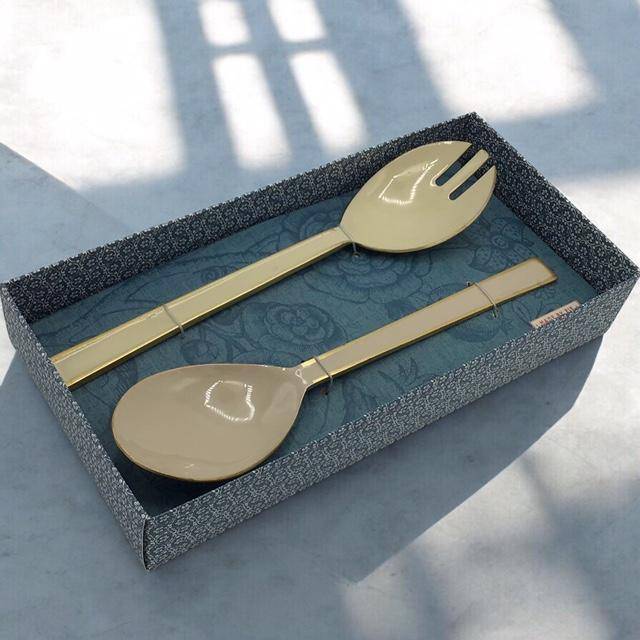 Pip Studio Spring to Life 2er Set Salatbesteck Fb.Off White