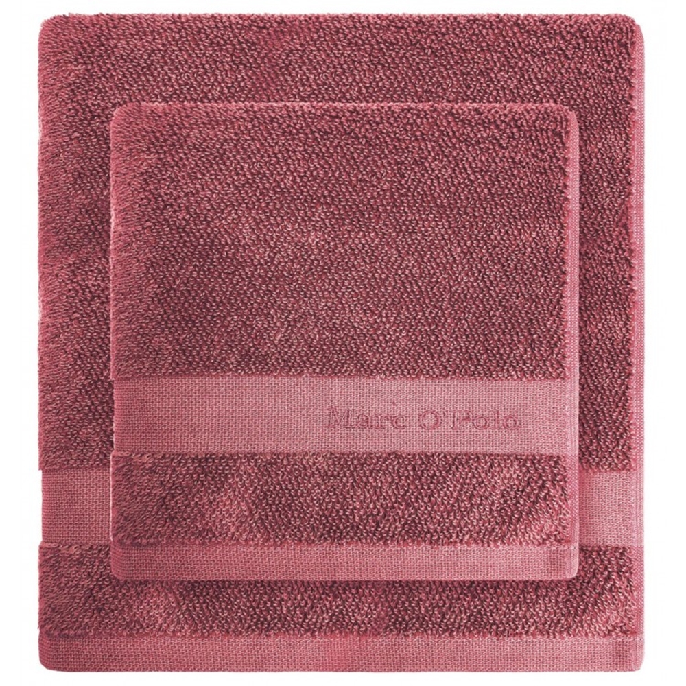 MARC O'POLO Melange Deep Rose/Warm Red Handtuch 50 x 100 cm