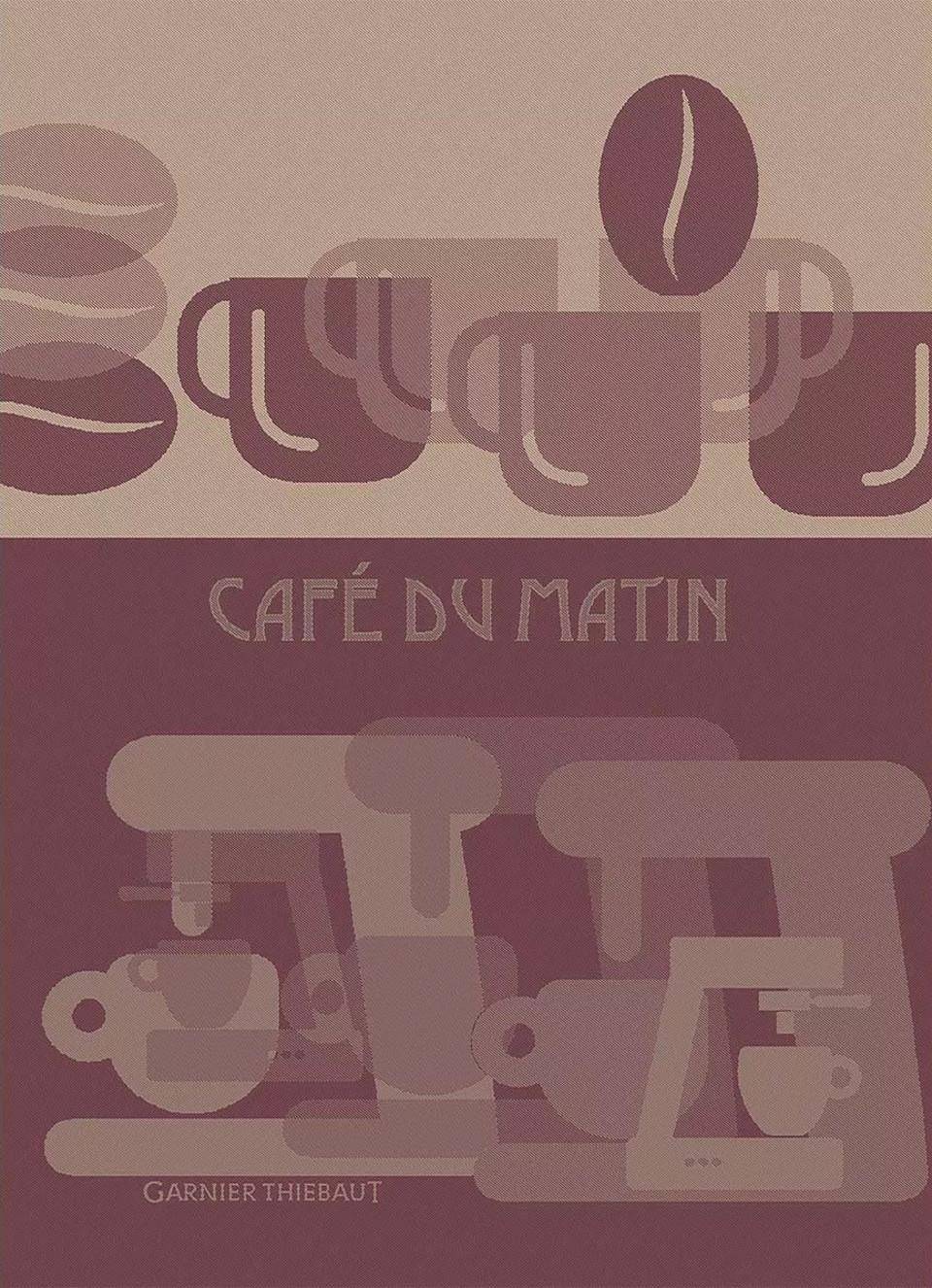 Garnier Thiebaut Geschirrtuch - Cafe du matin palissandre