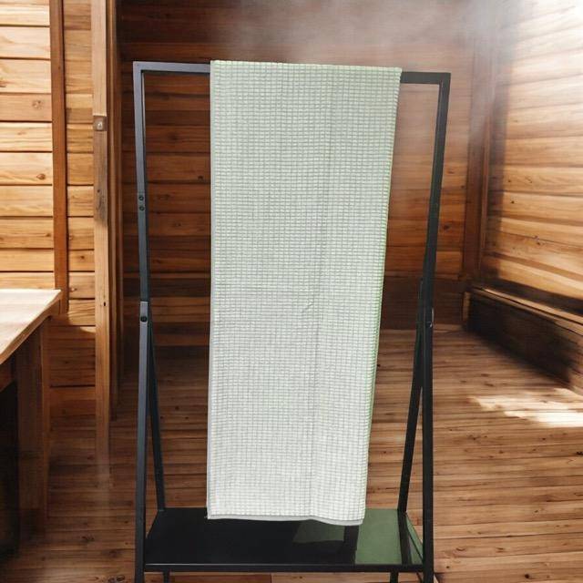 Cawö Frottiertuchserie Pure Wellness Natur-Zirbe Saunatuch 80 x 210 cm
