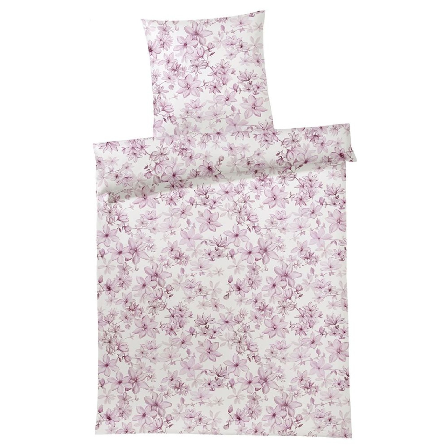 Elegante Comfort Satin Bettwäsche Fairy Rosé 135 x 200 cm
