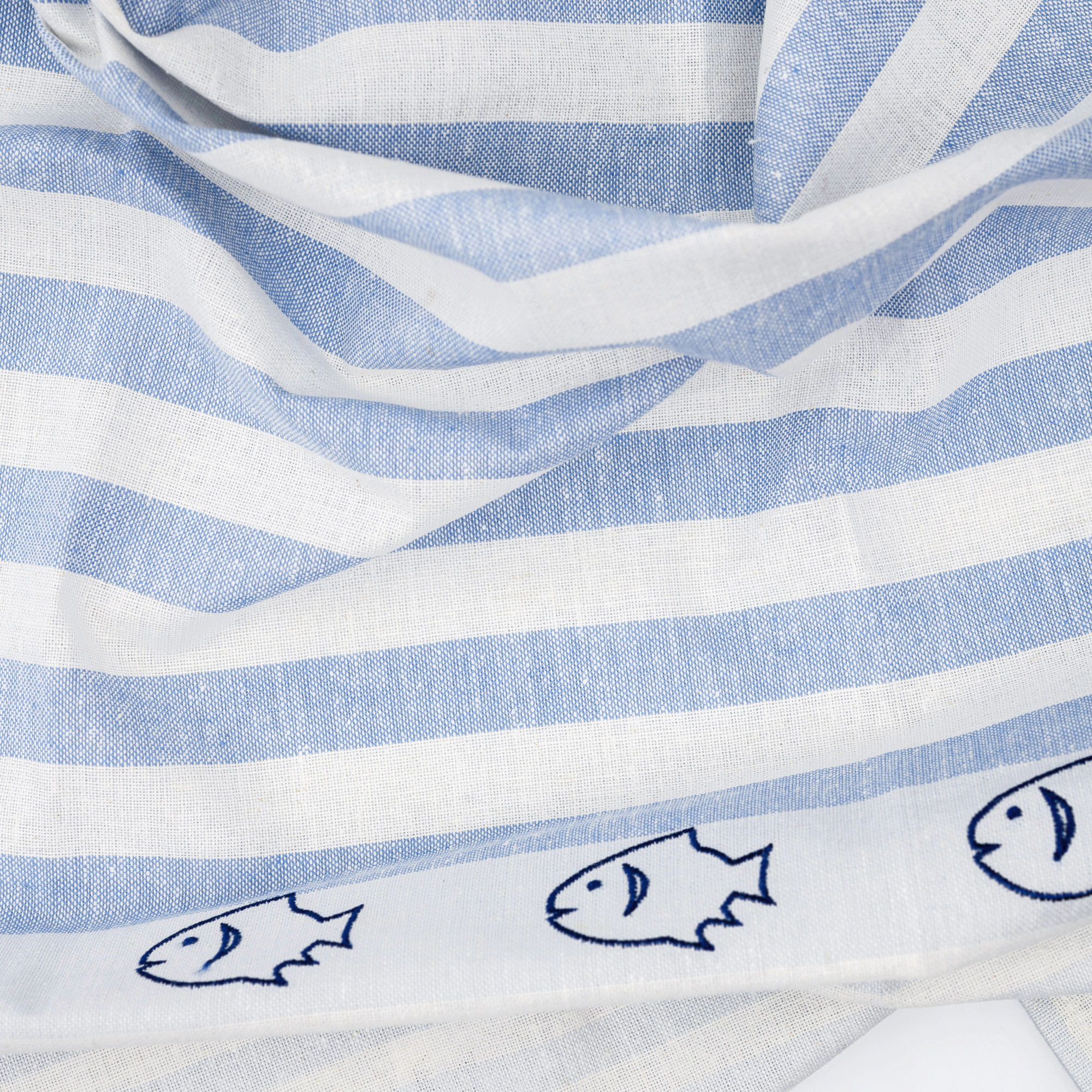 Mare Geschirrtuch Kugelfische - bestickt 
