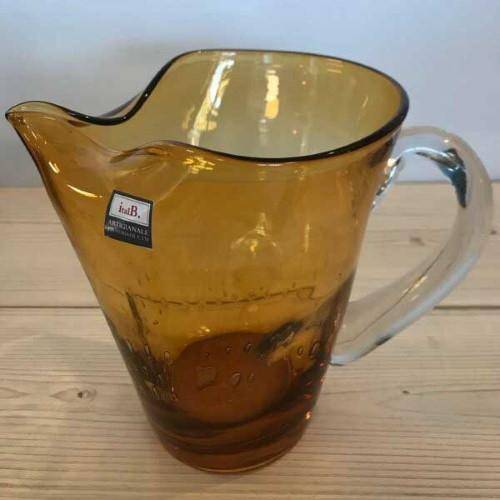 italB. Krug mundgeblasen Laguna Aqua 1 l Fb. Amber