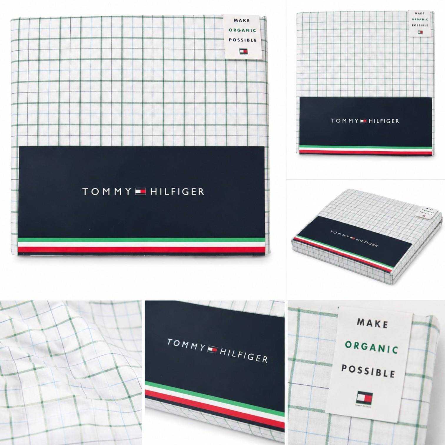 Tommy Hilfiger Bettwäsche Adrian Organic Checks in Grün 135 x 200 cm