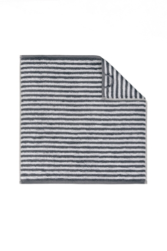 Cawö Küchenfrottiertuch Campus Ringel 955 Anthrazit 50 x 50 cm