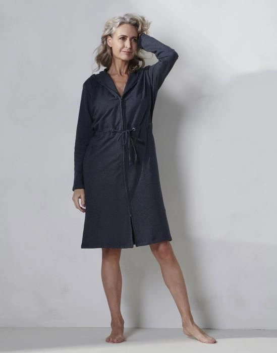 ESSENZA Bademantel Louise Navy in XL