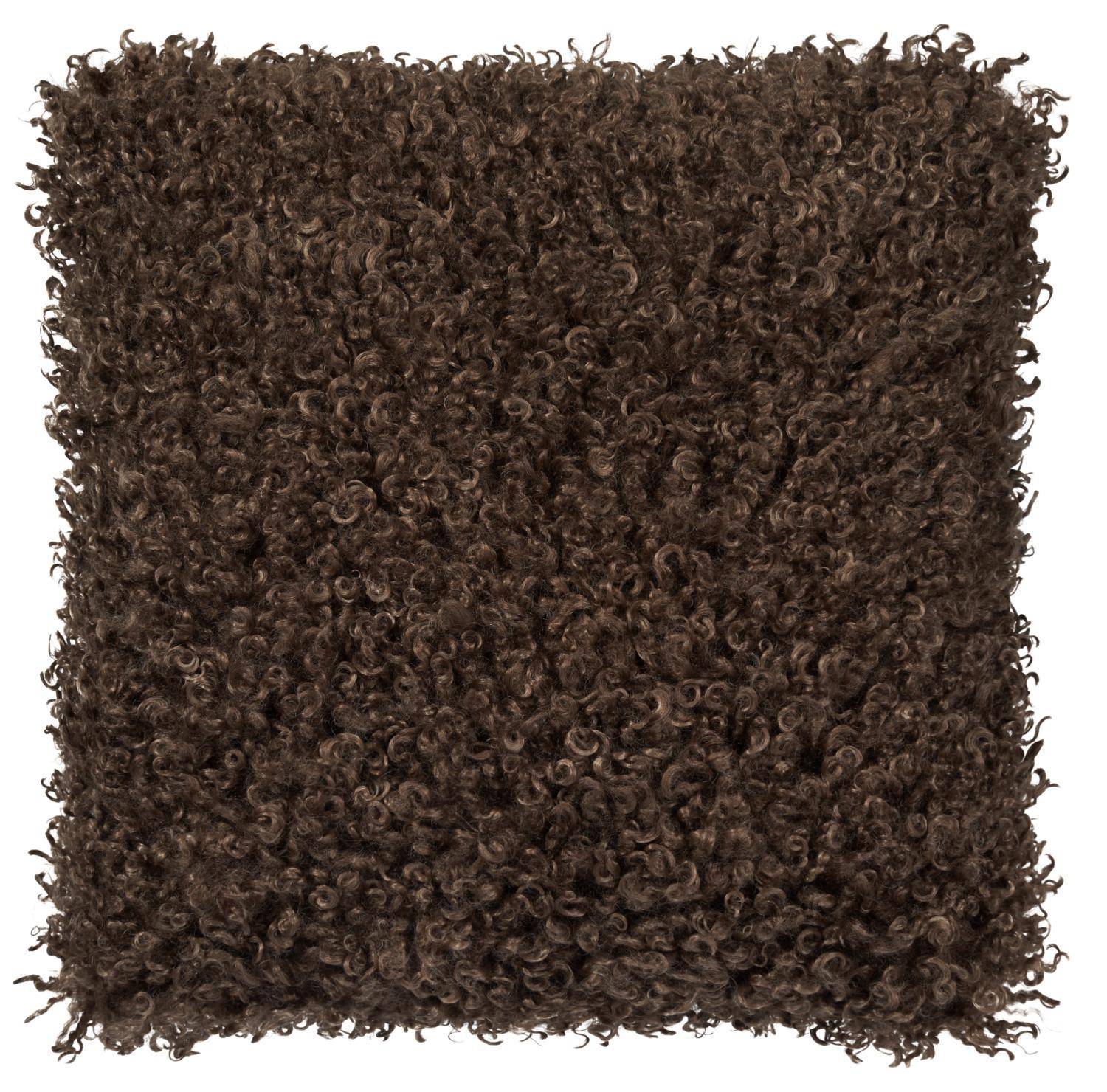 Skinnwille Dekokissen Wooly Brown 45 x 45 cm