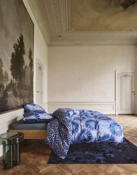 Essenza Bettwäsche Yule in Chambray Blue 135 x 200 cm + 80 x 80 cm