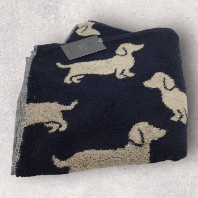 Cawö Frottiertuchserie We love Dogs Dackel Schwarz Gästetuch 30 x 50 cm