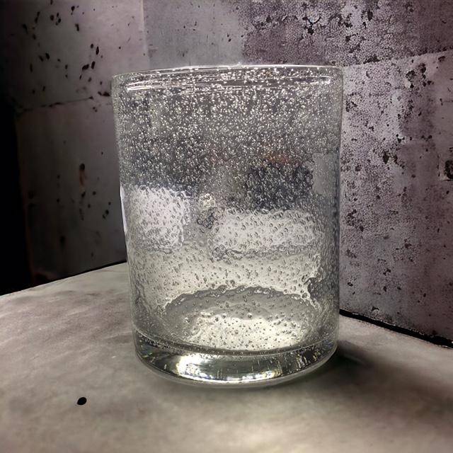 DutZ Vase - Cylinder Clear Bubbles 19 cm