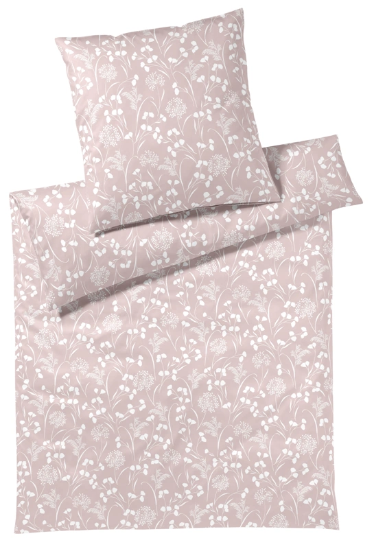 Elegante Jersey Bettwäsche Bonjour Puder 135 x 200 cm
