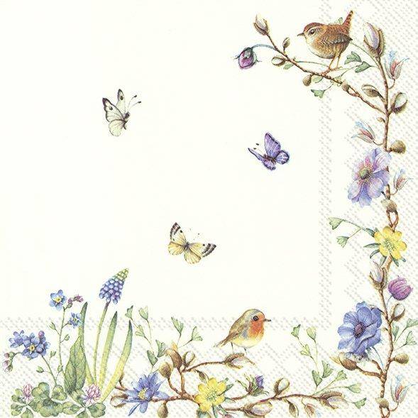 Ihr Cocktail Serviette Easter Flowers (V&B) 25 x 25 cm