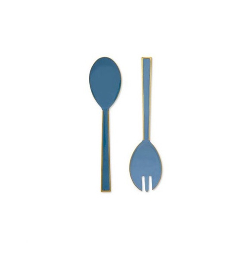 Pip Studio Spring to Life 2er Set Salatbesteck Fb. Blue