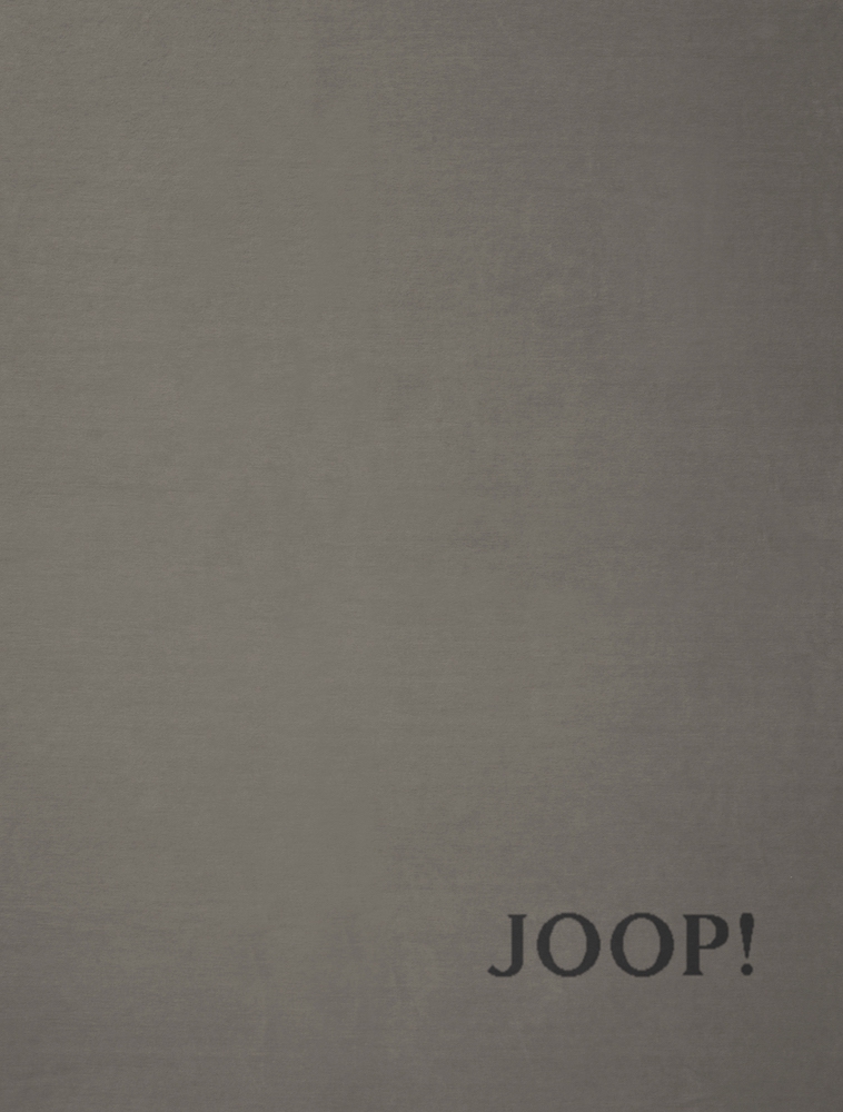 JOOP! Wohndecke Uni-Doubleface Taupe  - Anthrazit