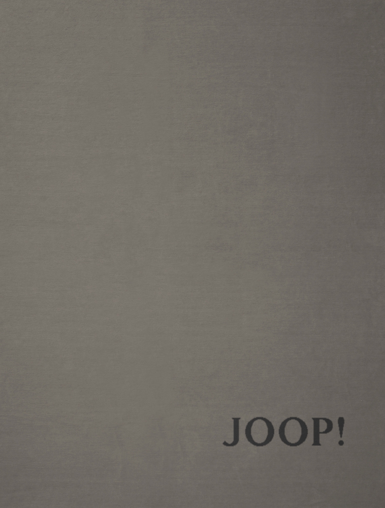 JOOP! Wohndecke Uni-Doubleface Taupe  - Anthrazit