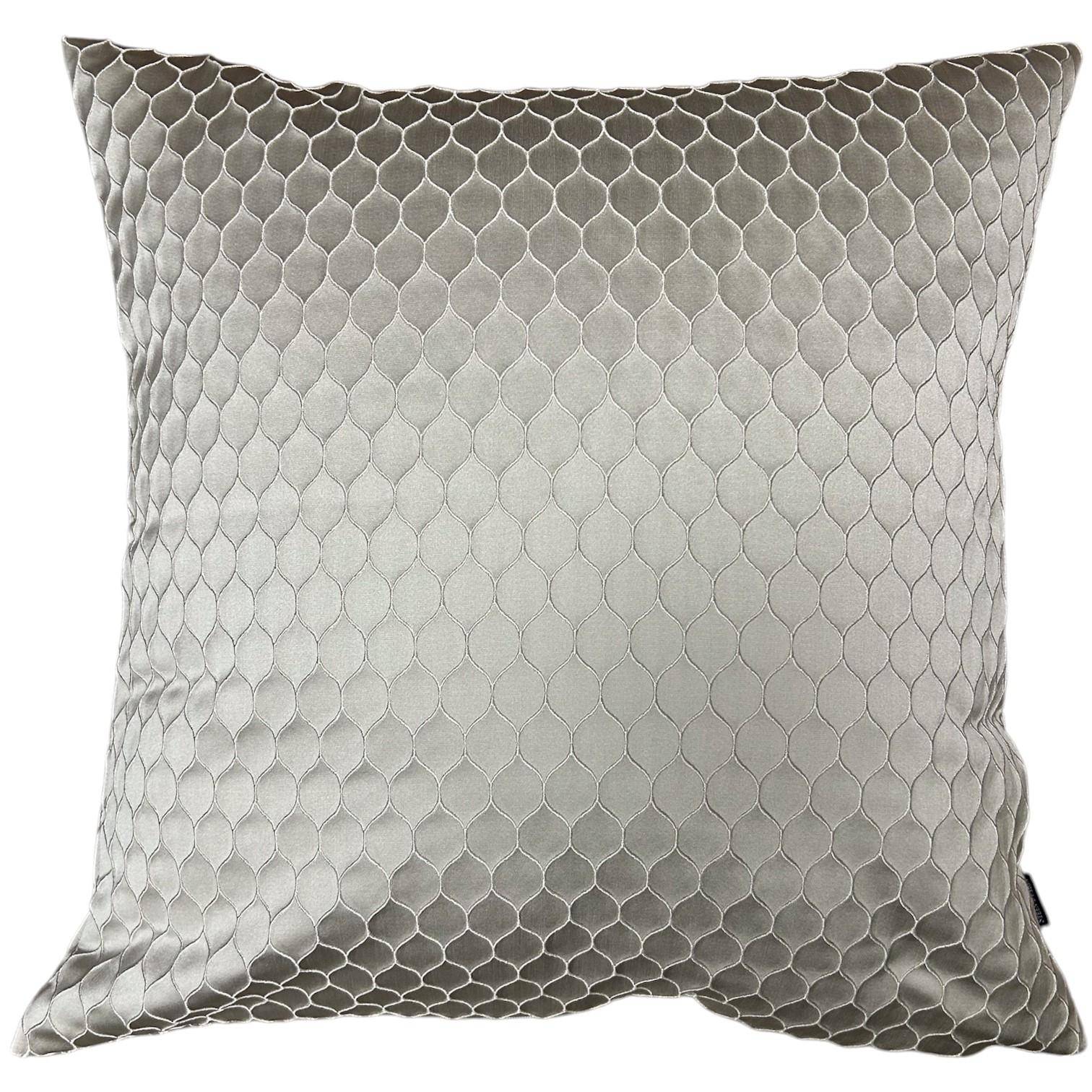 Steen Design Kissenhülle Schuppen Silber 40 x 40 cm