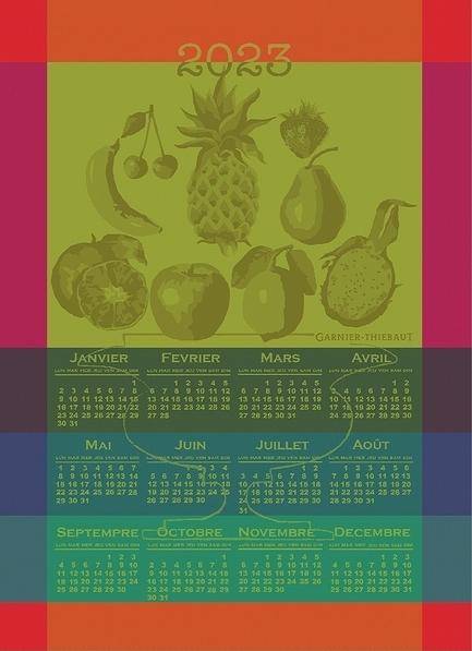 Garnier Thiebaut Geschirrtuch - Kalendertuch 2023 Fruits