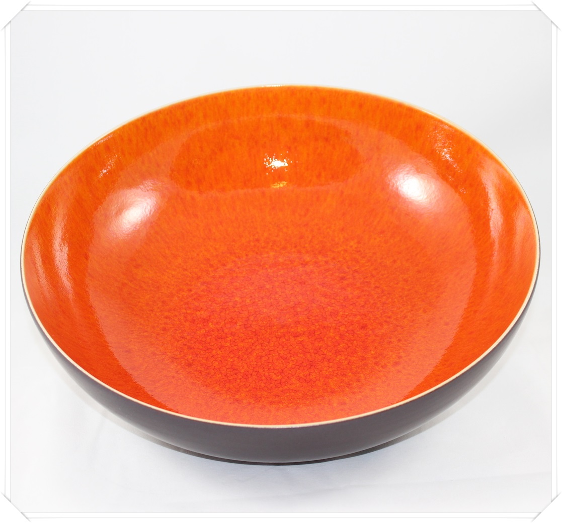 Jars Keramik Tourron Fb.Orange Schale 33 cm